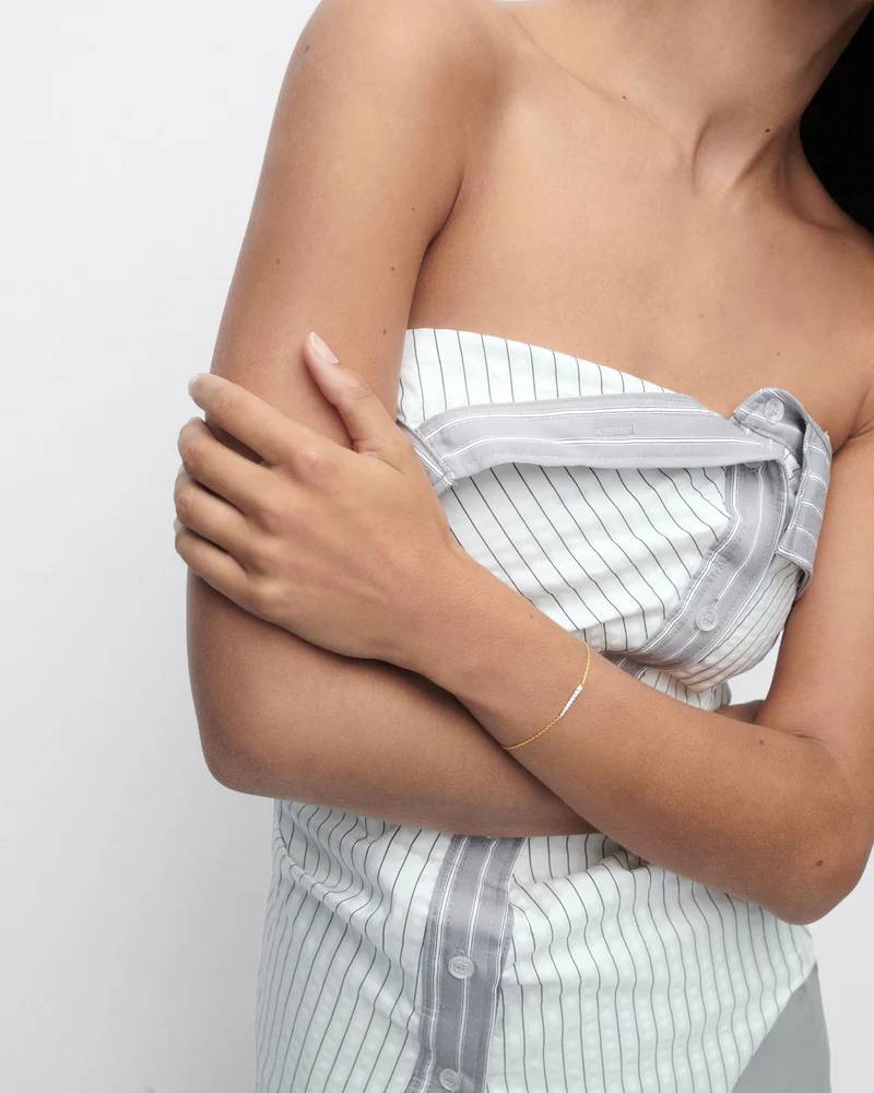 Bracciale Donna PDPaola Argento 925 Dorato Mezzo Tennis PU01-847-U